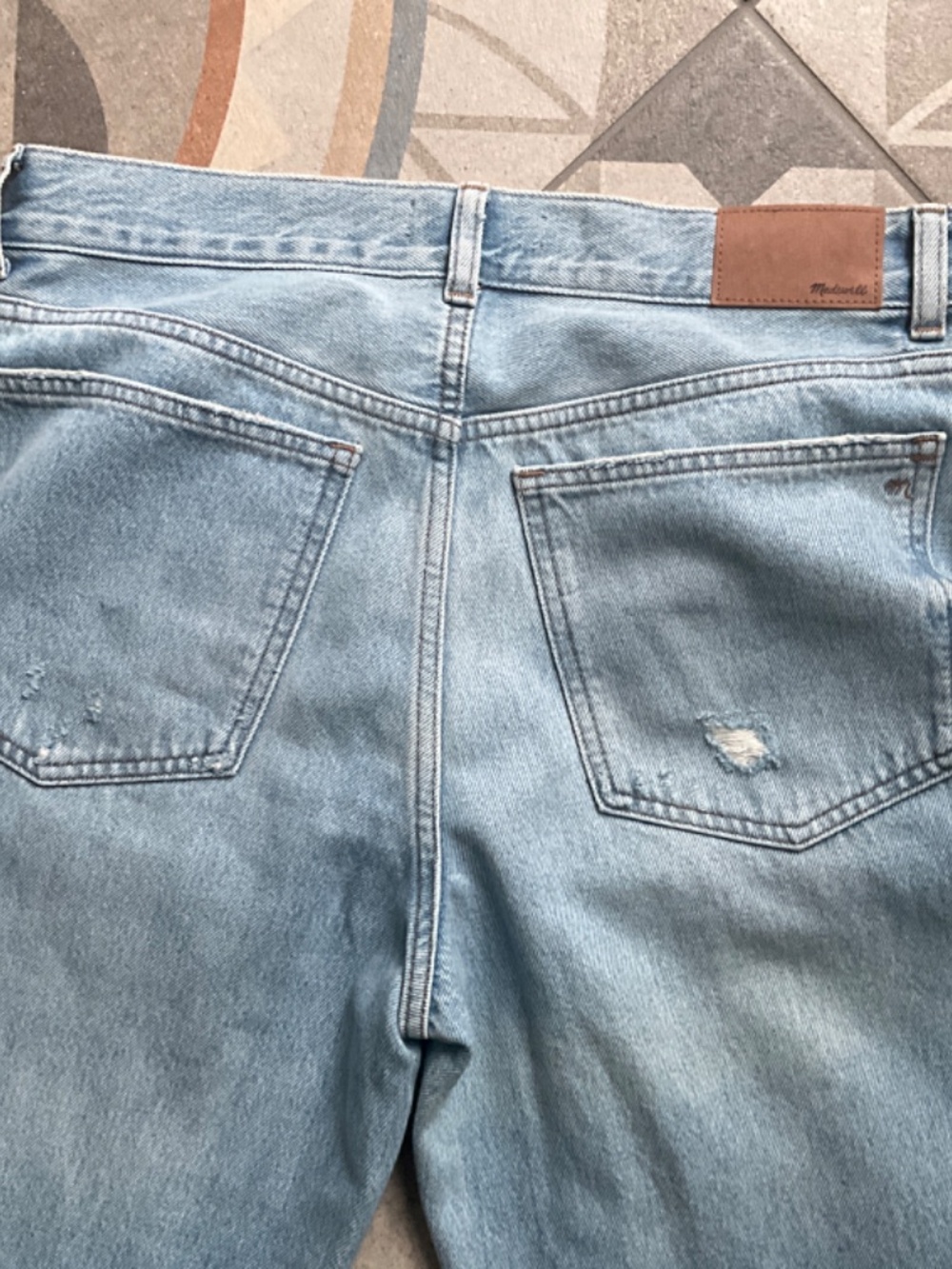 Madewell Low-Slung Baggy Jeans Hallstead Wash Size 26 - Picture 12 of 12